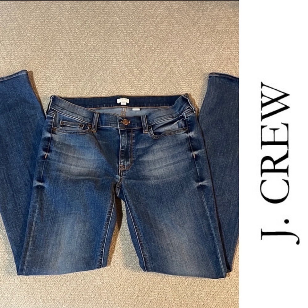 J. Crew Straight Stretch Blue Jeans